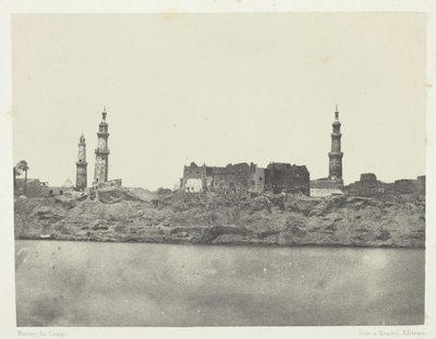 Vue générale, Girgeh, Haute-Égypte, 1849-51, imprimé en 1852 - Maxime Du Camp