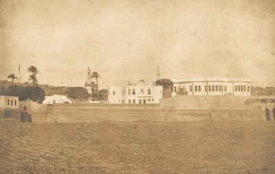 Vue de Syout - Palais du Pacha, 1850 - Maxime Du Camp