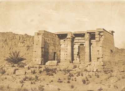 Vue du Temple de Tafah Taphis, 9 avril 1850 - Maxime Du Camp