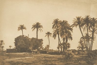 Vue du Village de Hamarneh, près de Dendérah Rive droite, 1849-50 - Maxime Du Camp