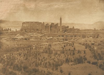 Vue générale des ruines du Palais de Karnac prise à l