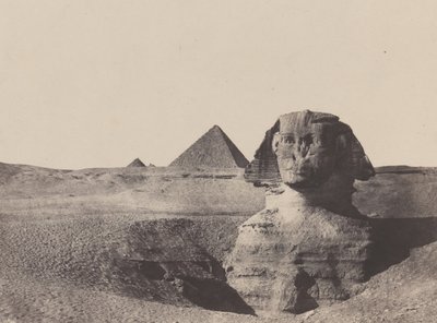 Égypte Moyenne, Le Sphinx, décembre 1849, imprimé en 1852 - Maxime Du Camp