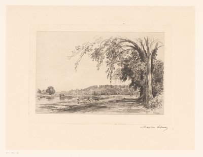 Vue de Richmond - Maxime François Antoine Lalanne (signed by artist)