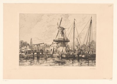 Vue de Haarlem (À Haarlem) - Maxime François Antoine Lalanne