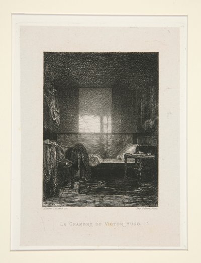 La chambre de Victor Hugo, pl. 11 de la suite Chez Victor Hugo - Maxime Lalanne