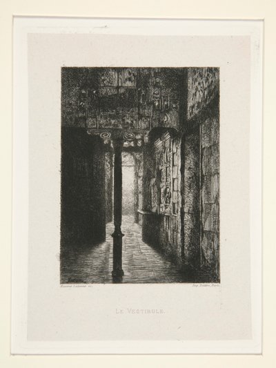 Le Vestibule, pl. 3 de la suite Chez Victor Hugo - Maxime Lalanne