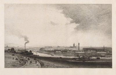 Paris en 1867, vue depuis le Trocadéro - Maxime Lalanne
