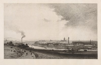 Paris en 1867, vue du Trocadéro, 1867 - Maxime Lalanne