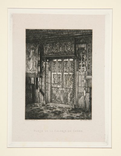 Porte de la galerie de chêne, pl. 8 de la suite Chez Victor Hugo - Maxime Lalanne