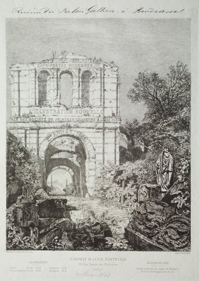 Ruines du Palais de Gallien à Bordeaux, 1866-1868 - Maxime Lalanne