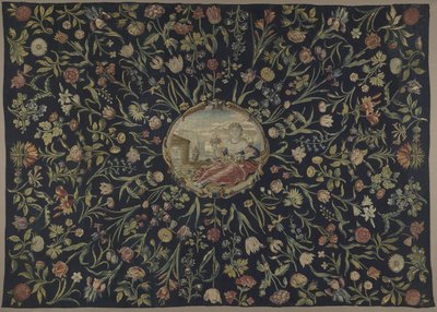 Nappe avec la personnification de Flora et un motif floral - Maximiliaan van der Gucht (possibly)