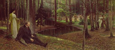 Le peintre Friedrich König et Ida Kubelweiser dans un bois, c.1910 - Maximilian Lenz