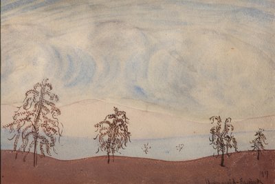 Paysage avec arbres, 1917 - Maximilian Voloshin
