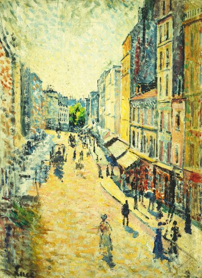 La rue des Abbesses - Maximilien Luce