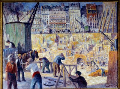 Un chantier à Paris en 1912 - Maximilien Luce