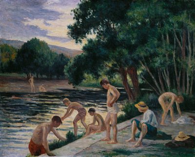 Baigneurs sur les rives de la Cure - Maximilien Luce
