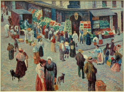 Épicerie, Rue des Abbesses - Maximilien Luce