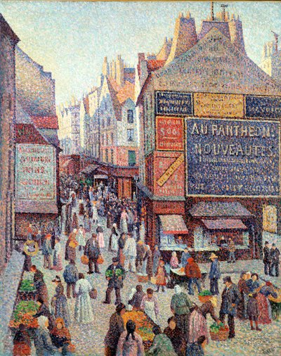 La Rue Mouffetard, c.1889-90 - Maximilien Luce