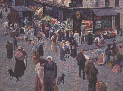 La Rue des Abbesses - Maximilien Luce