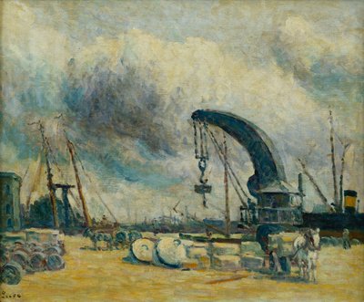 Le Port, Quai à Schiedamm, 1907 - Maximilien Luce