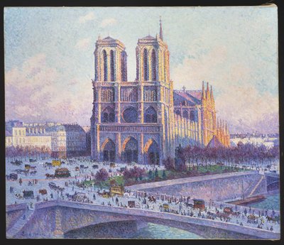 Notre-Dame, Paris, vue du Quai Saint-Michel, 1901-04 - Maximilien Luce