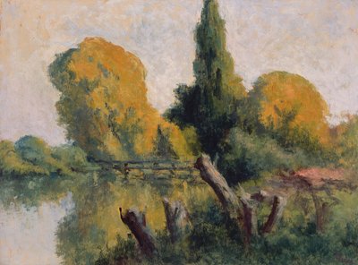 Rolleboise, Petit Bras de la Seine en Automne, c.1925 - Maximilien Luce