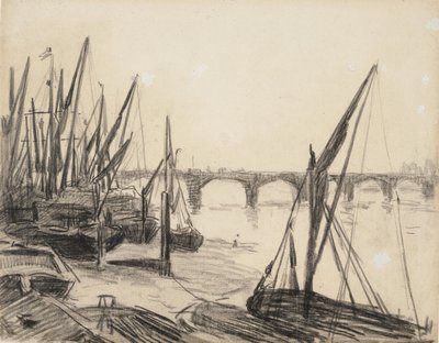 La Tamise au pont de Vauxhall - Maximilien Luce
