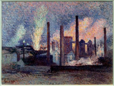 Vue des aciéries de Charleroi, Belgique - Maximilien Luce