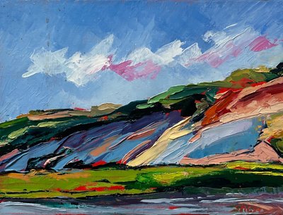 Paysage coloré et texturé - Maxine Shore