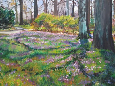 Allée du parc des fleurs printanières - Maxine Shore
