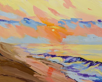 Un coucher de soleil éclatant sur l