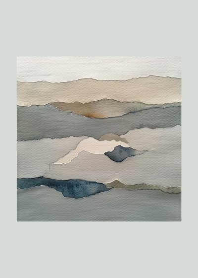 Couches de montagnes aux teintes douces - May Hilma