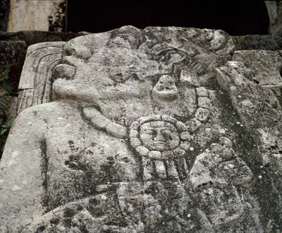 Stèle dans la maison A, patio 2 dans le palais - Mayan