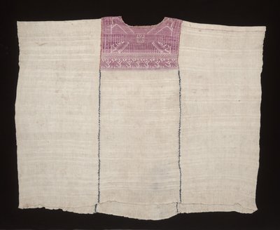 Huipil de la confrérie, probablement vers 1875 (coton, soie) - Mayan Mayan