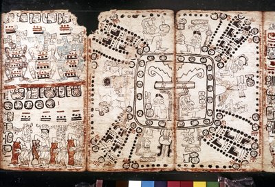 CIVILISATION MAYA: Codex Tro-Cortesiano, milieu du 15ème siècle - Mayan Mayan