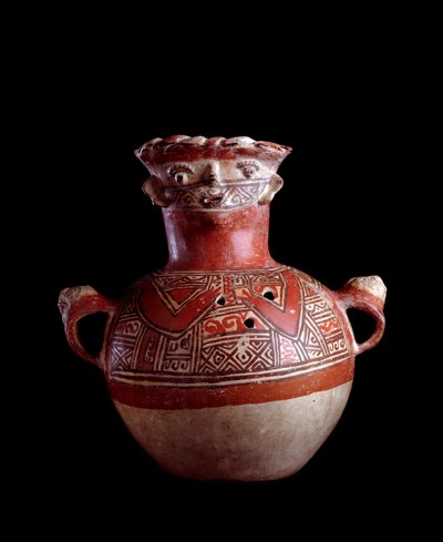 Art précolombien, civilisation maya, période postclassique : urne funéraire zoomorphe en argile - Mayan Mayan