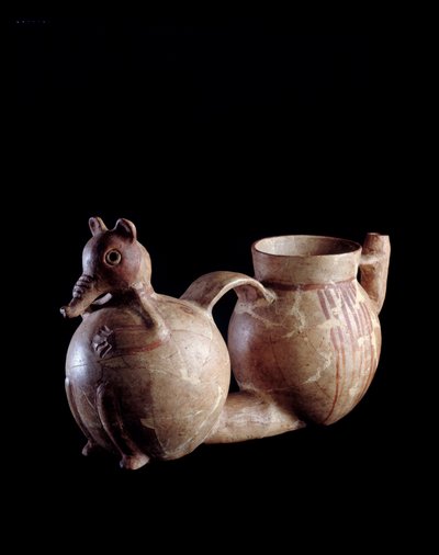 Art précolombien, civilisation maya, période préclassique : vase double en argile - Mayan Mayan