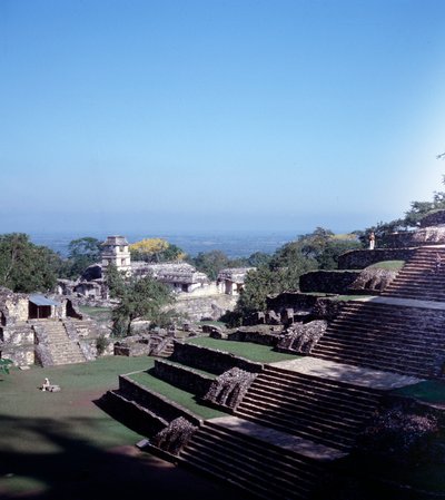 Civilisation précolombienne : vue du site de Palenque à Chiapas - Mayan Mayan