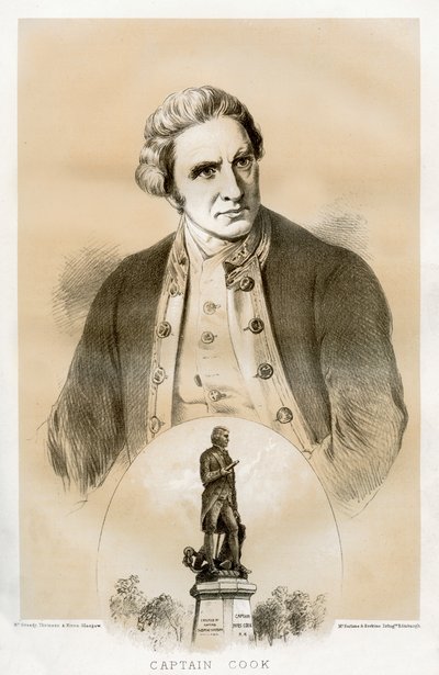 Capitaine James Cook, officier de marine et explorateur britannique du XVIIIe siècle, 1879 - McFarlane and Erskine