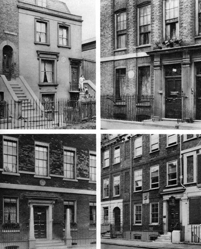 Quatre maisons londoniennes d