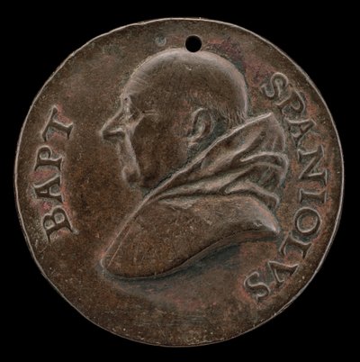 Battista Spagnoli de Mantoue, 1447-1516, poète carmélite [avers], vers 1513 - Mea