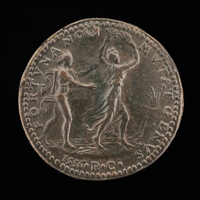 Apollon poursuivant Daphné [verso], 1556 - Medallist R.C.