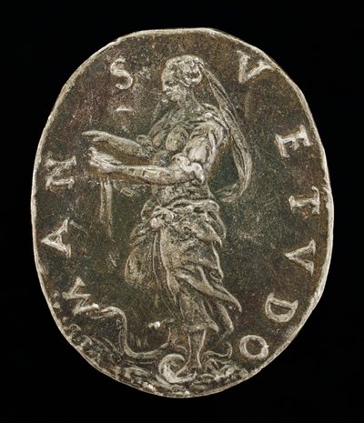 Douceur debout sur un serpent [verso] - Medallist T.R.