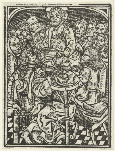 La Cène - Meester van de Delbecq Schreiber Passie (attributed to)
