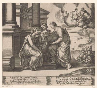 Psyché visitée par ses sœurs (Histoire d