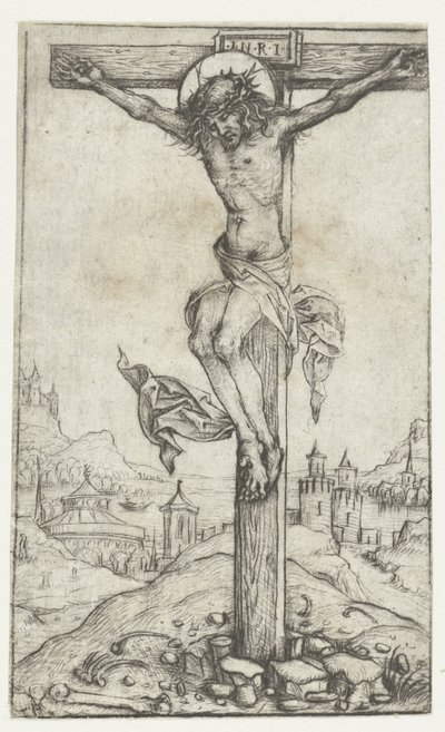 La crucifixion - Meester van het Amsterdamse Kabinet