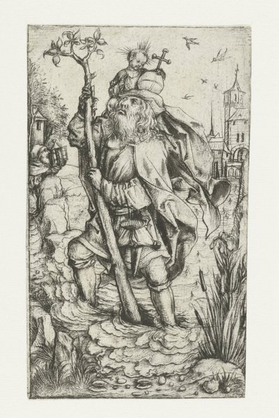 Saint Christophe (petite version) - Meester van het Amsterdamse Kabinet