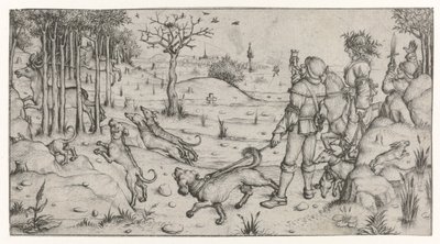 Chasse au cerf - Meester van het Amsterdamse Kabinet
