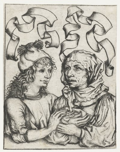 Jeune homme et vieille femme (Couples amoureux inégaux) - Meester van het Amsterdamse Kabinet
