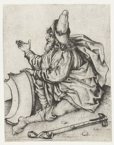 Homme Roma avec barbe et écu blanc - Meester van het Amsterdamse Kabinet